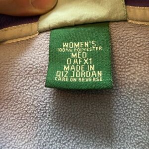 L.L. Bean Women's Purple Fleece Jacket